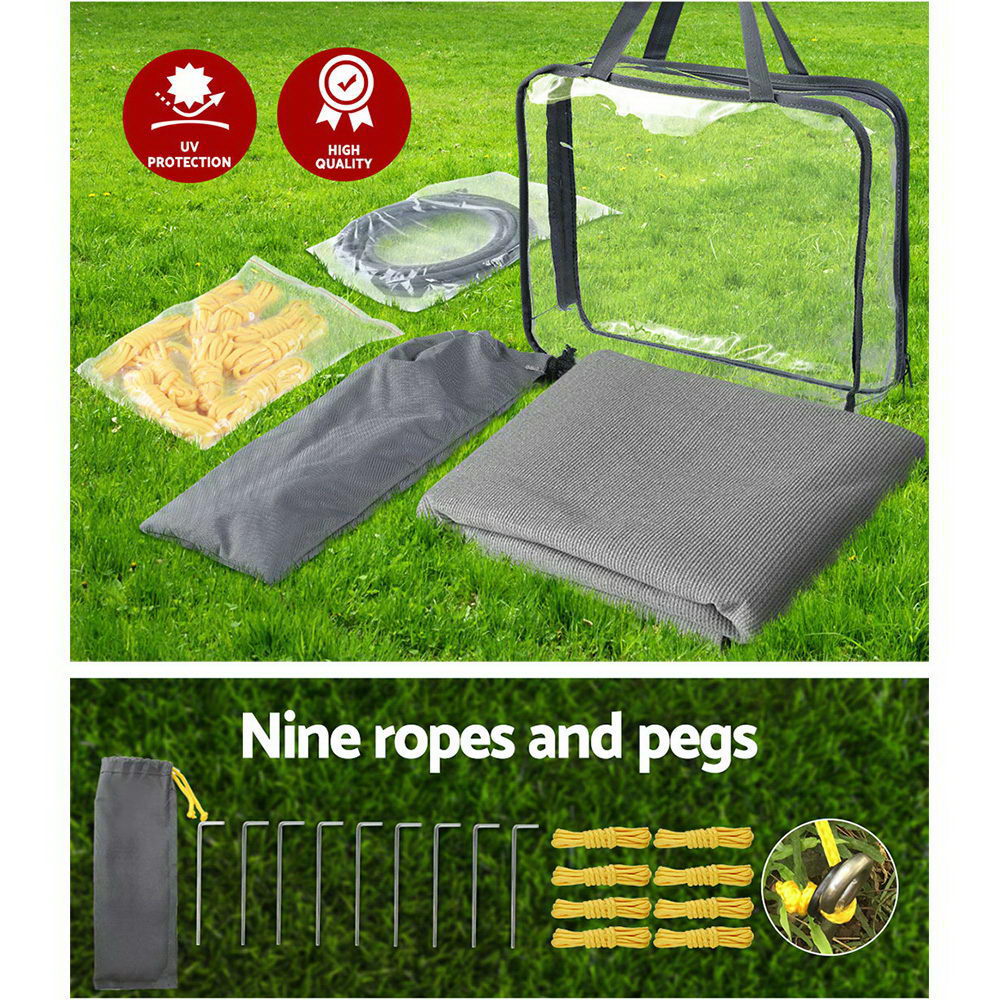 4.6M Caravan Privacy Screens | End Wall Side Sun Shade | CampClub.au