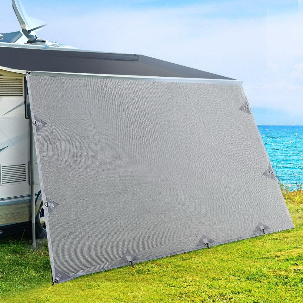 4.6M Caravan Privacy Screens | End Wall Side Sun Shade | CampClub.au