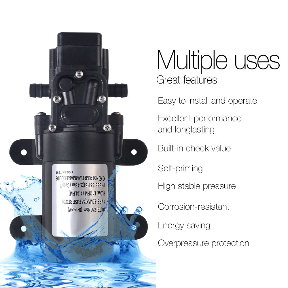 12V Portable Water Pump | 12V Water Pump | CampClub.au