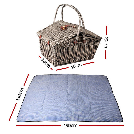 Picnic Basket Deluxe | Alfresco Picnic Basket | CampClub.au