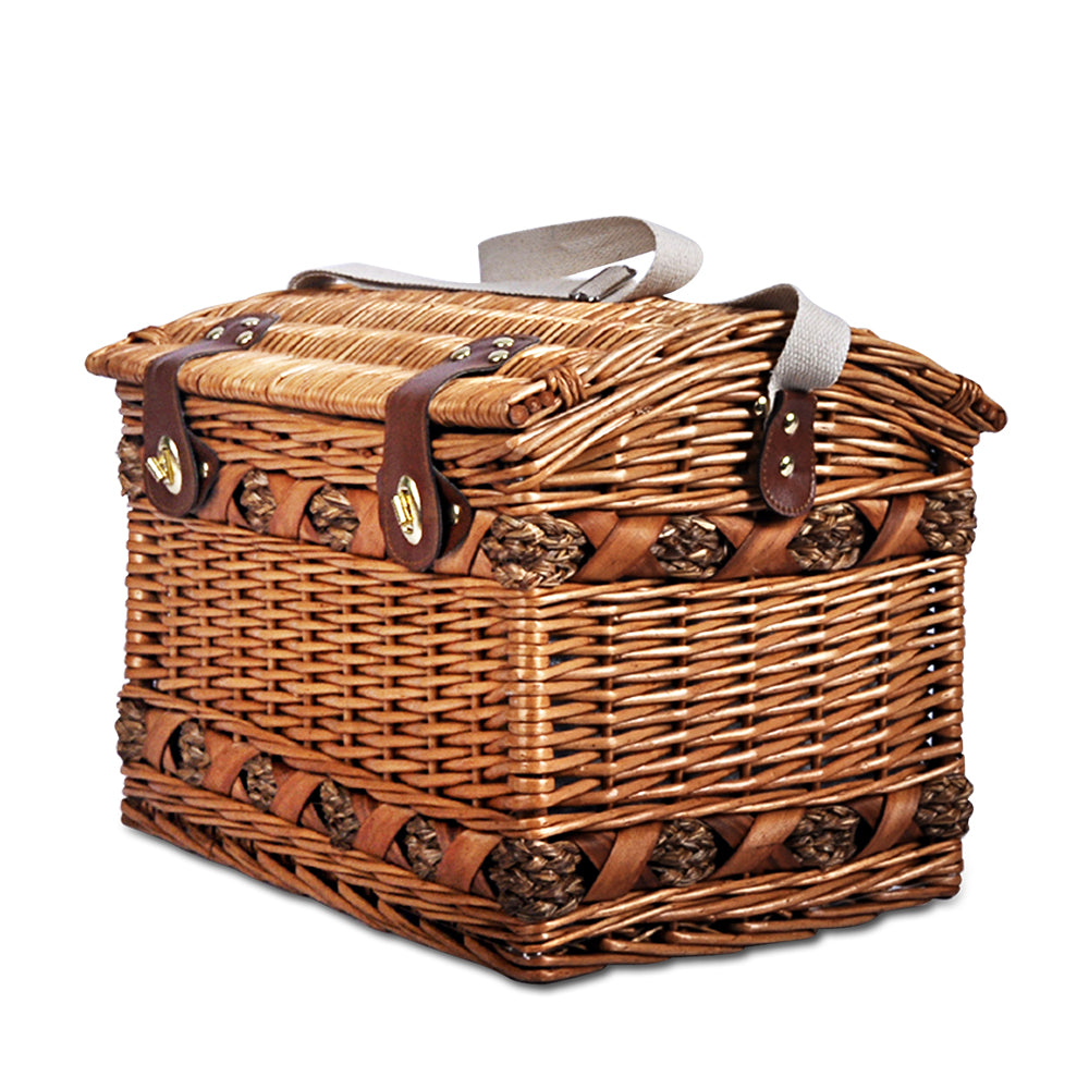 Outdoor Insulated Blanket Basket | Wicker Deluxe Basket | CampClub.au