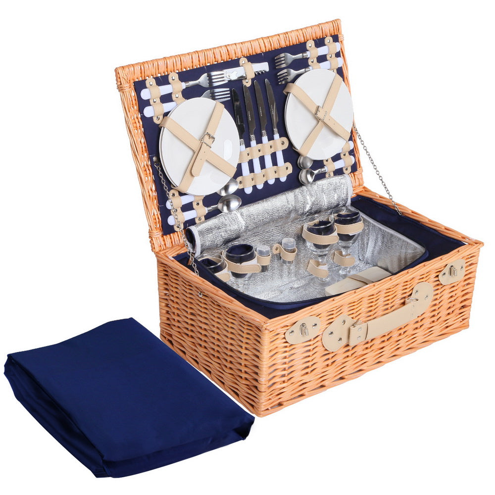 Alfresco Wicker Basket Set | Picnic Wicker Basket | CampClub.au