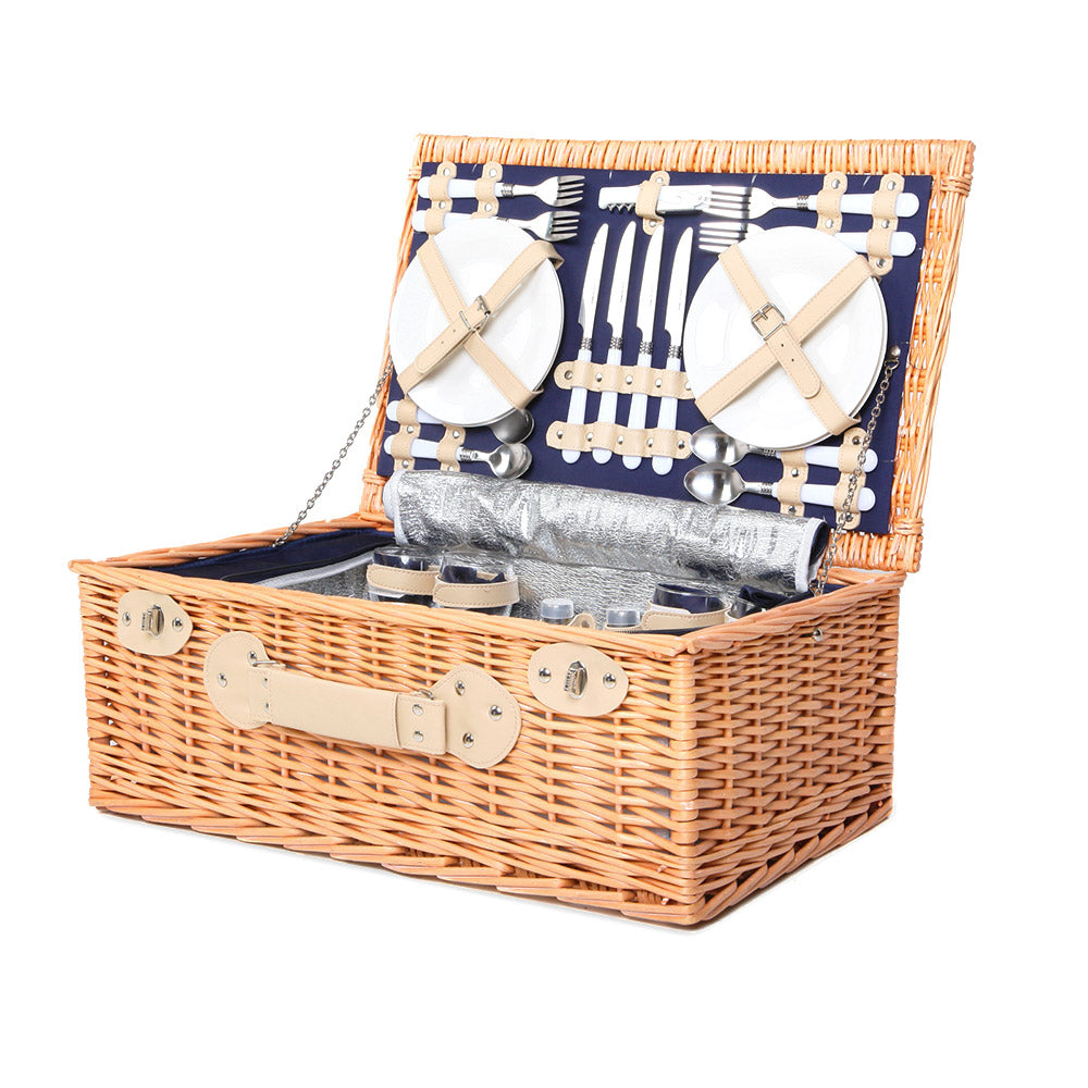Alfresco Wicker Basket Set | Picnic Wicker Basket | CampClub.au