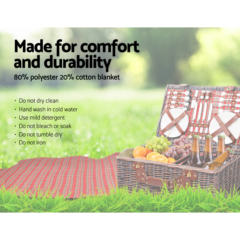 Alfresco Wicker Picnic | 4 Person Picnic Basket | CampClub.au