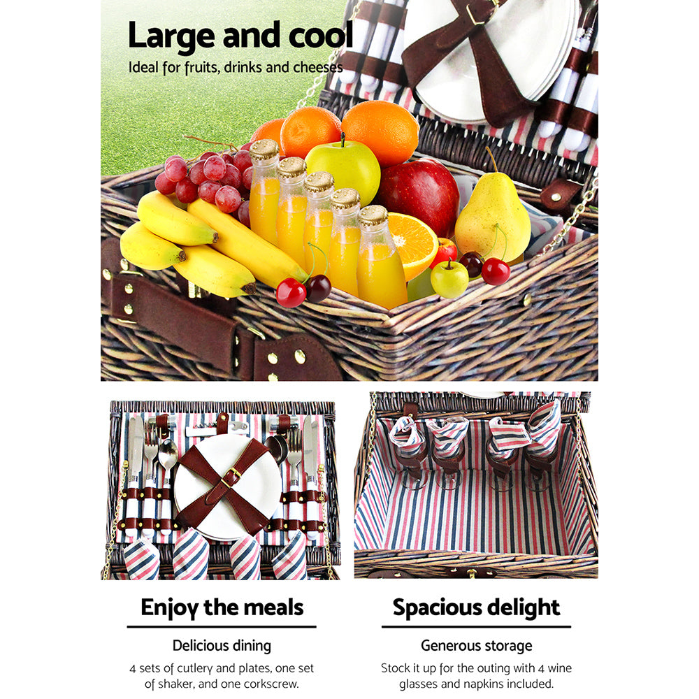 Picnic Basket Deluxe | Deluxe Picnic Blanket | CampClub.au