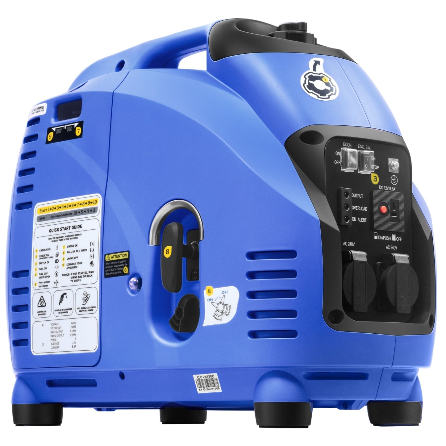 Gentrax 2500w Pure Sine Wave Inverter Generator