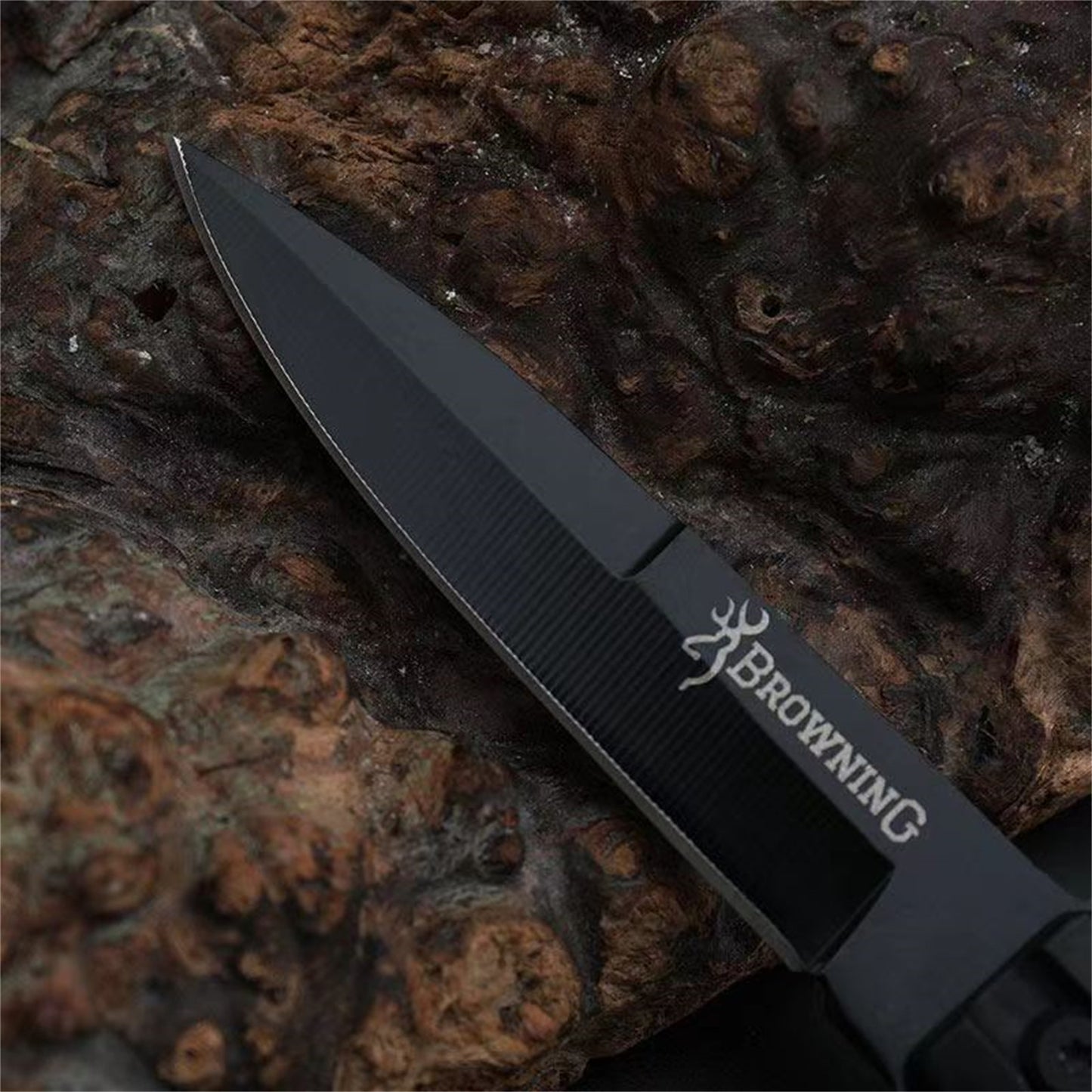 Mountgear Rubber Handle Folding Multi-Function High Camping Mini Field Survival Knife
