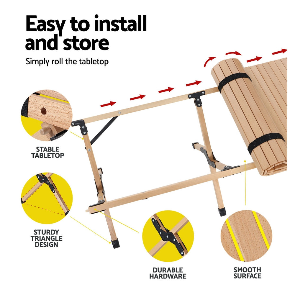 Picnic Table Camping Desk | Gardeon Outdoor Furniture | CampClub.au