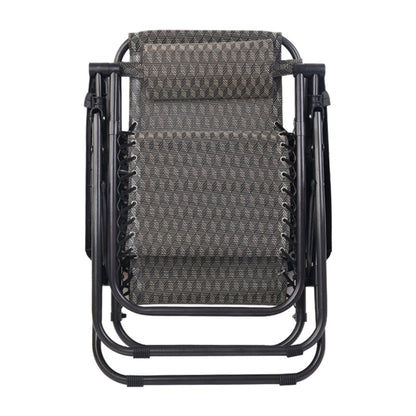 Folding Camping Lounger Grey | Grey Zero Gravity Chairs | CampClub.au